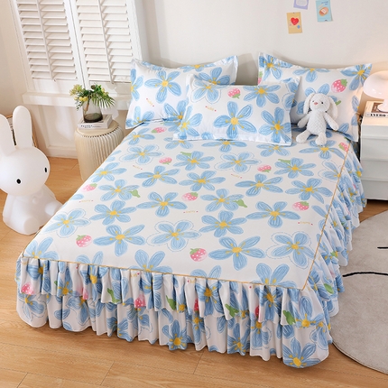 91家纺网 家纺一手货源 找家纺 （总）艾橙 2025新款140克植物羊绒双边单床裙