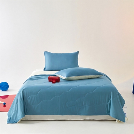 91家纺网 家纺一手货源 找家纺 （总）头等舱 2025新款凉感针织西瓜冰激凌大豆抗菌夏被（空镜图）