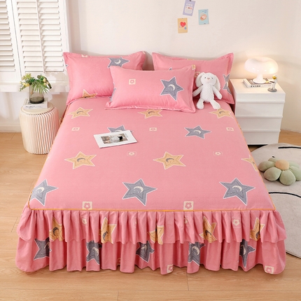 91家纺网 家纺一手货源 找家纺 （总）艾橙 2025新款140克植物羊绒双边单床裙