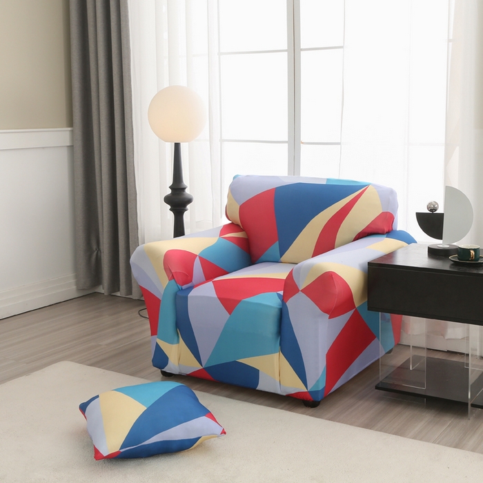 91家纺网 家纺一手货源 找家纺 兴妮雅家纺 2024新款沙发套-单人 七彩梦