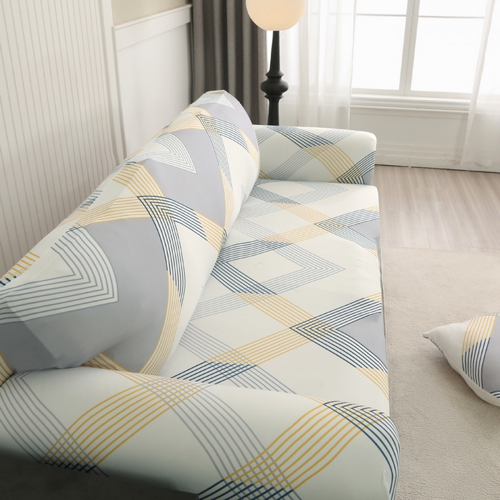 91家纺网 家纺一手货源 找家纺 兴妮雅家纺 2024新款沙发套-三人 绅士格