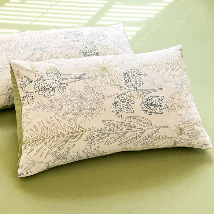 91家纺网 家纺一手货源 找家纺 妖妖家纺 2024新款超柔软糯水洗云朵棉印花四季款四件套 热带雨林