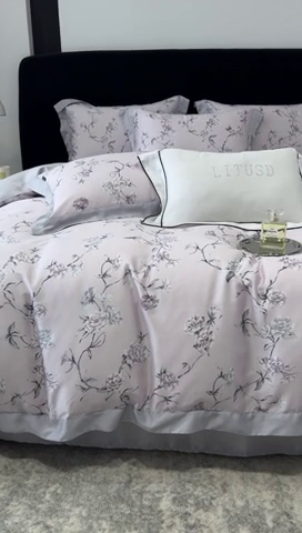 91家纺网 家纺一手货源 找家纺 （总）时亿家居 2024新款兰精天丝四件套