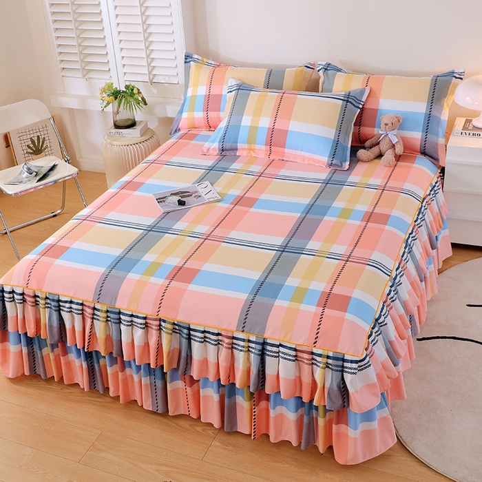 91家纺网 家纺一手货源 找家纺 （总）艾橙 2025新款140克植物羊绒双边单床裙