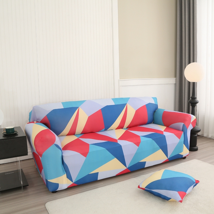 91家纺网 家纺一手货源 找家纺 兴妮雅家纺 2024新款沙发套-三人 七彩梦