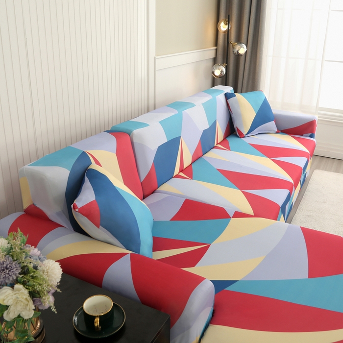 91家纺网 家纺一手货源 找家纺 兴妮雅家纺 2024新款沙发套-贵妃 七彩梦