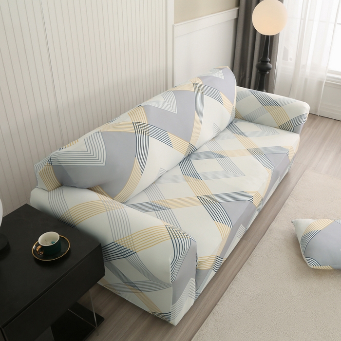 91家纺网 家纺一手货源 找家纺 兴妮雅家纺 2024新款沙发套-三人 绅士格