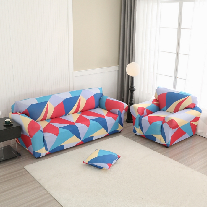 91家纺网 家纺一手货源 找家纺 兴妮雅家纺 2024新款沙发套-双人 七彩梦