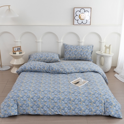 91家纺网 家纺一手货源 找家纺 （总）恋尚羽家纺 2025新款A类母婴级印花全棉针织棉四件套