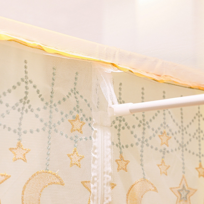 91家纺网 家纺一手货源 找家纺 （总）博诺蚊帐 2024新款全底刺绣顶方 坐床蚊帐