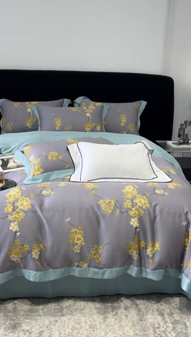 91家纺网 家纺一手货源 找家纺 （总）时亿家居 2024新款兰精天丝四件套