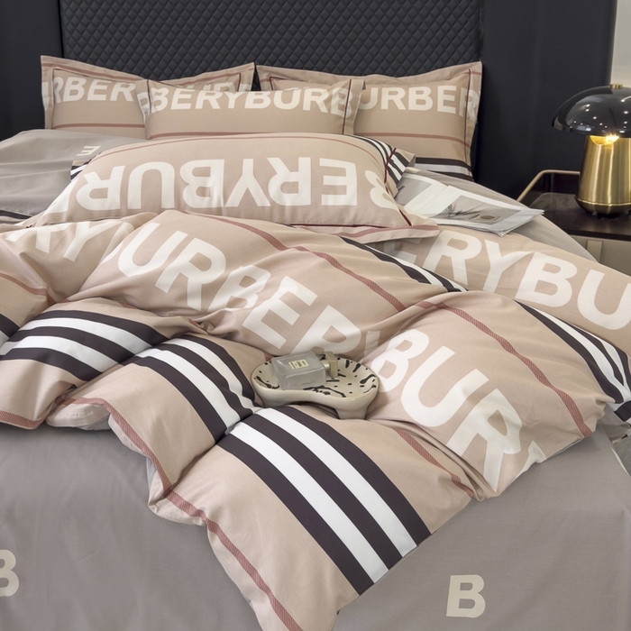 91家纺网 家纺一手货源 找家纺 棉生活 2024新款全棉铂金棉小资系列四件套-巴伯瑞