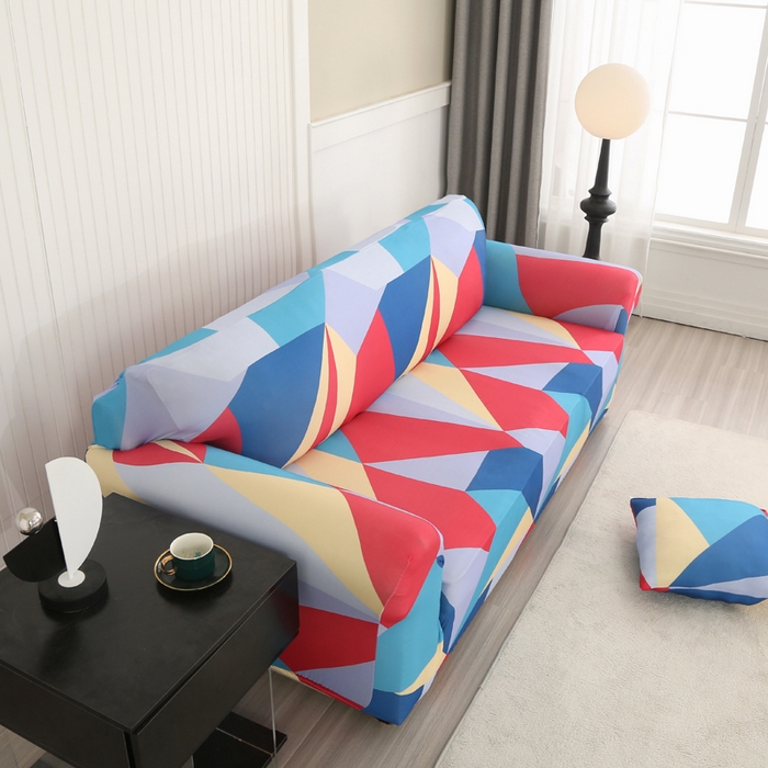 91家纺网 家纺一手货源 找家纺 兴妮雅家纺 2024新款沙发套-三人 七彩梦