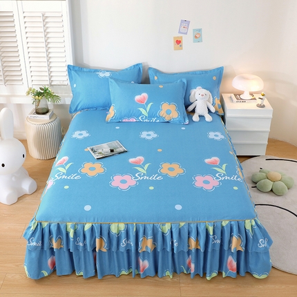 91家纺网 家纺一手货源 找家纺 （总）艾橙 2025新款140克植物羊绒双边单床裙