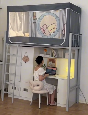 91家纺网 家纺一手货源 找家纺 博诺 2024新款99%加厚涂银层遮光卡通学生蚊帐 海绵宝宝