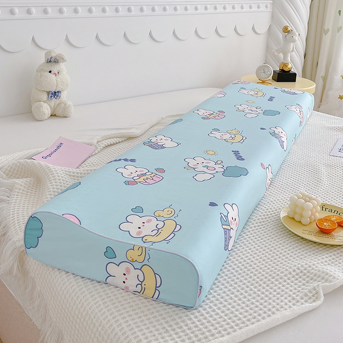 91家纺网 家纺一手货源 找家纺 良佐生活 2024新款全棉贡缎双人乳胶枕枕套 贝塔兰