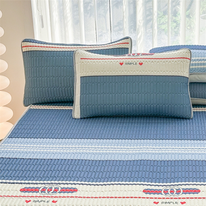 91家纺网 家纺一手货源 找家纺 凌云家纺 2025新款A类凉感丝乳胶枕套 蓝韵生活