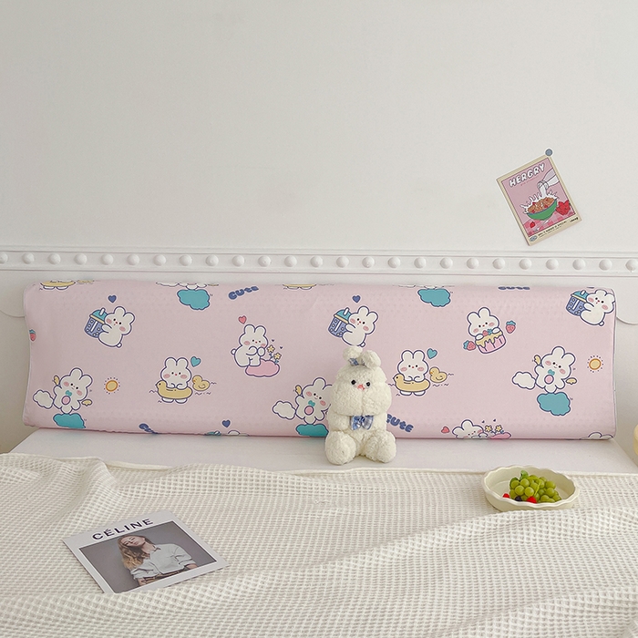 91家纺网 家纺一手货源 找家纺 良佐生活 2024新款全棉贡缎双人乳胶枕枕套 贝塔粉