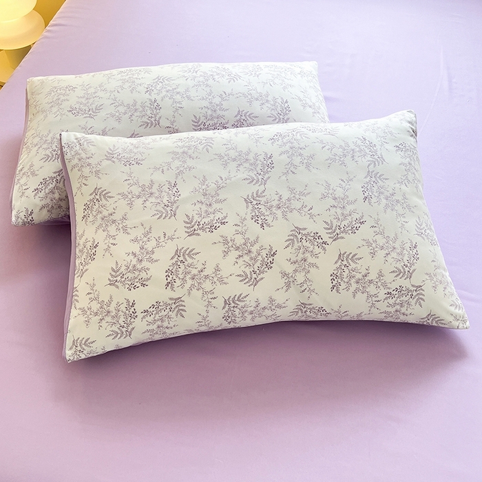 91家纺网 家纺一手货源 找家纺 妖妖家纺 2024新款超柔软糯水洗云朵棉印花四季款四件套 紫烨