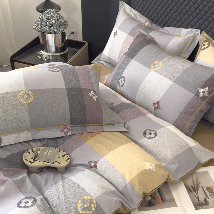 91家纺网 家纺一手货源 找家纺 棉生活 2024新款全棉铂金棉小资系列四件套 快乐空间