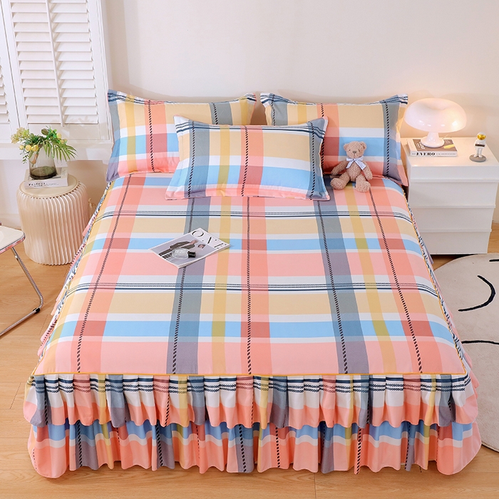 91家纺网 家纺一手货源 找家纺 （总）艾橙 2025新款140克植物羊绒双边单床裙