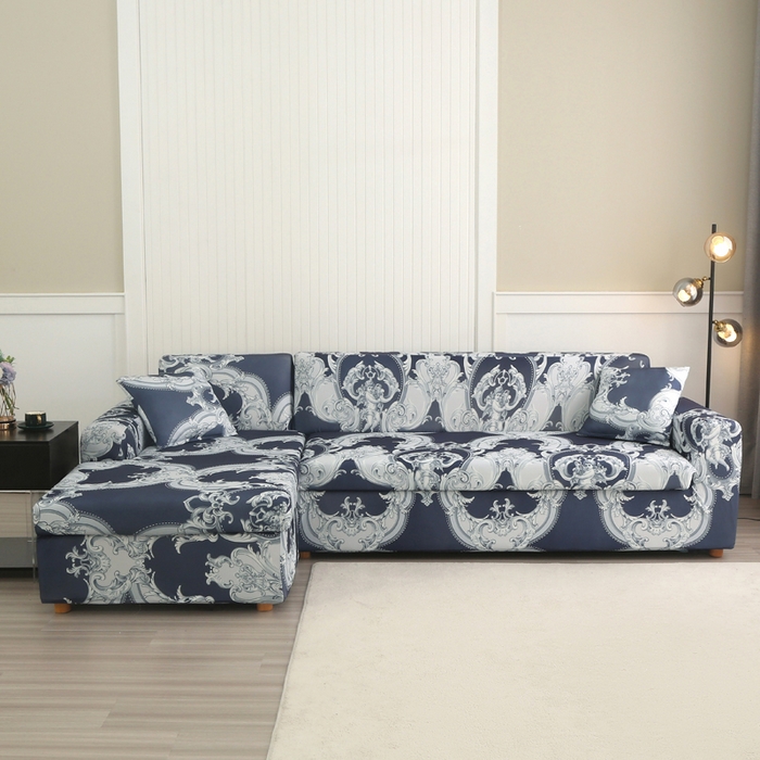 91家纺网 家纺一手货源 找家纺 兴妮雅家纺 2024新款沙发套-贵妃 罗马风情