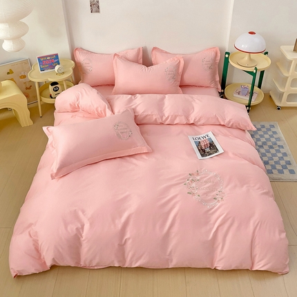 （总）云锦家居 2024春夏新品13372全棉刺绣绣花四件套-仙本娜