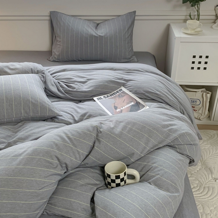 91家纺网 家纺一手货源 找家纺 （总）恋尚羽家纺 2025新款A类母婴级全棉色织针织棉四件套