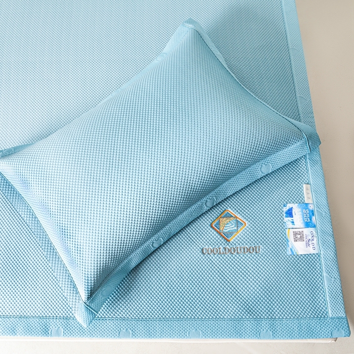 91家纺网 家纺一手货源 找家纺 （总）凉百百 2024新款凉豆豆华夫格凉席可机洗冰丝凉席直播电商优选