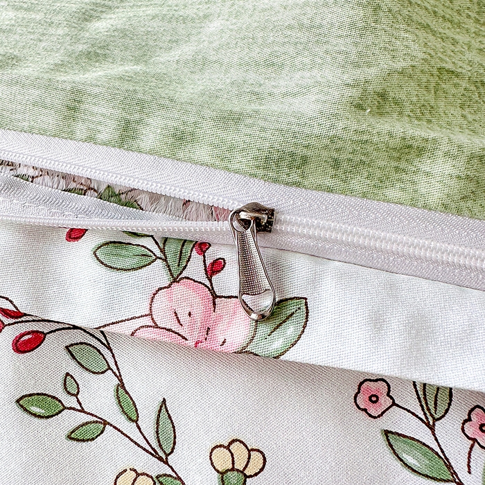 91家纺网 家纺一手货源 找家纺 棉造2023新款13372纯棉学生宿舍上下床套件全棉三件套六件套春风依然