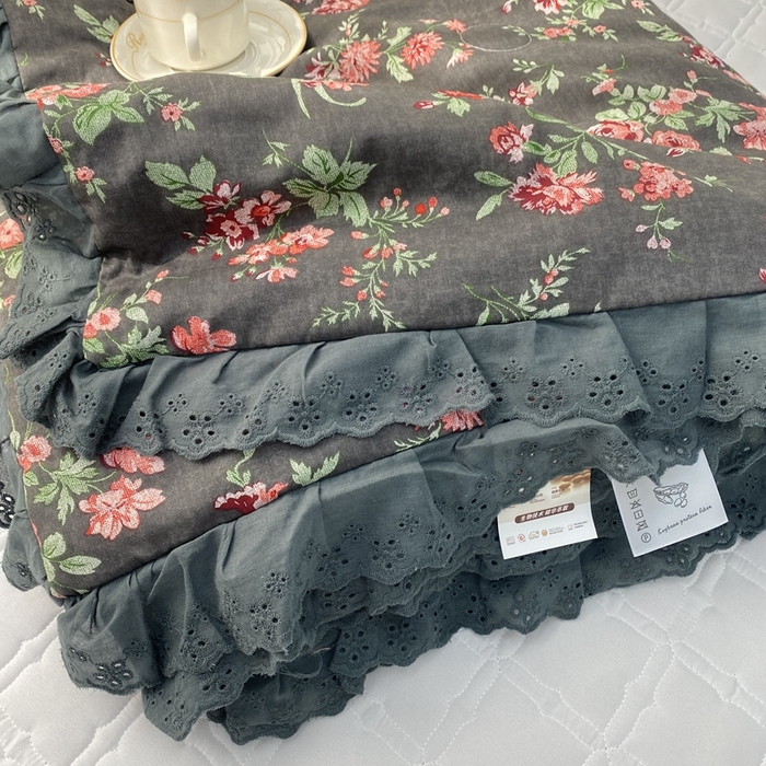 91家纺网 家纺一手货源 找家纺 暖居 2024新款直播全棉夹棉床盖夏被三件套夏凉被 中国美