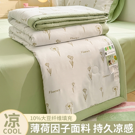 91家纺网 家纺一手货源 找家纺 （总）斯尔顿 2025新款清凉薄荷夏凉被
