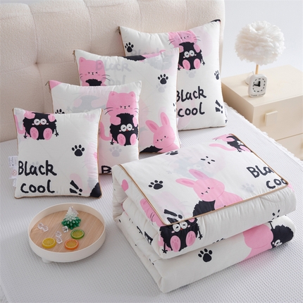 91家纺网 家纺一手货源 找家纺 （总）照世家纺 2025新款全棉印花抗菌棉抱枕被