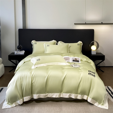 91家纺网 家纺一手货源 找家纺 （总）床绮 2024新款水洗真丝刺绣四件套