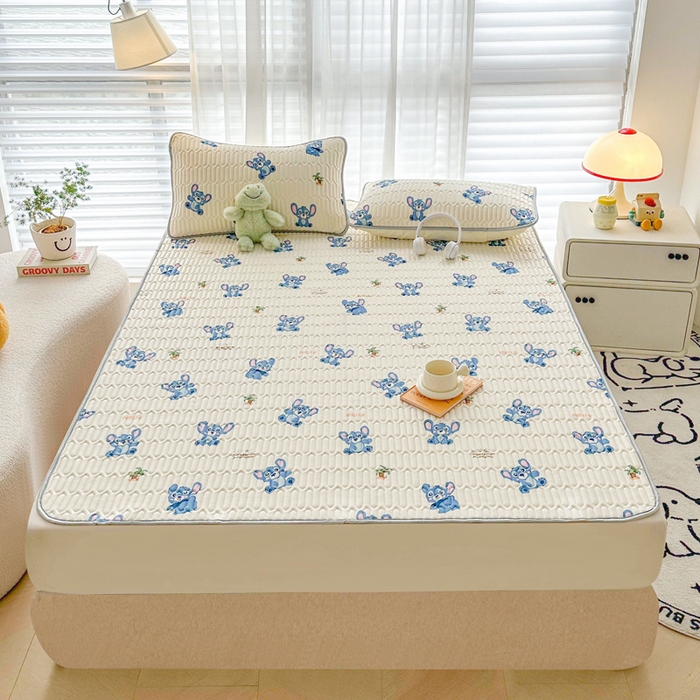 91家纺网 家纺一手货源 找家纺 贝扬思家纺 2024新款BYS凉感丝乳胶凉席 小怪物