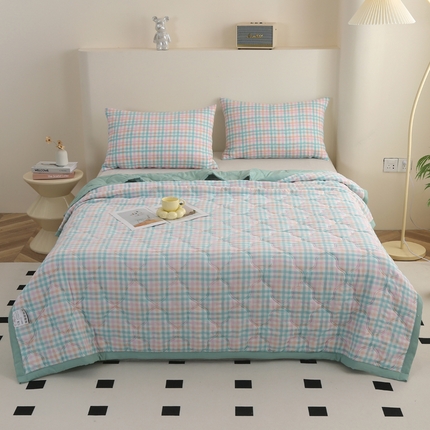 91家纺网 家纺一手货源 找家纺 （总）欧喜璐 2025新款水洗棉超声波礼品夏被夏凉被春秋被