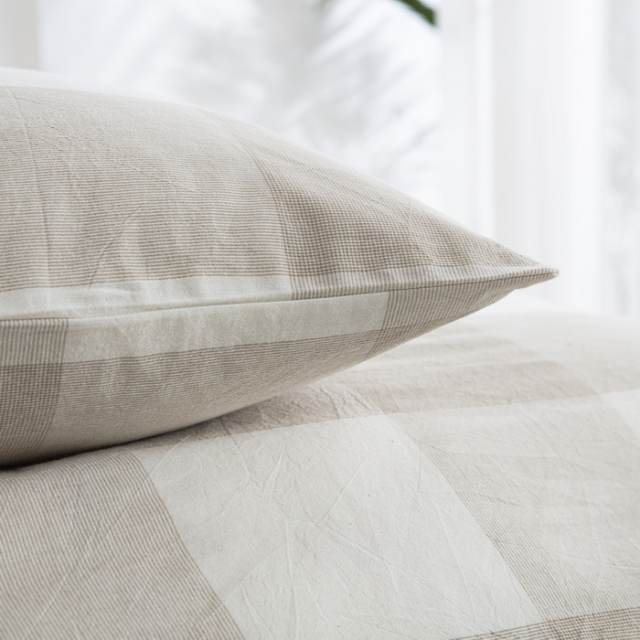 91家纺网 家纺一手货源 找家纺 棉邦 2023新款A类全棉色织水洗棉四件套-第二批 米密大格