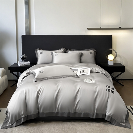 91家纺网 家纺一手货源 找家纺 （总）床绮 2024新款水洗真丝刺绣四件套