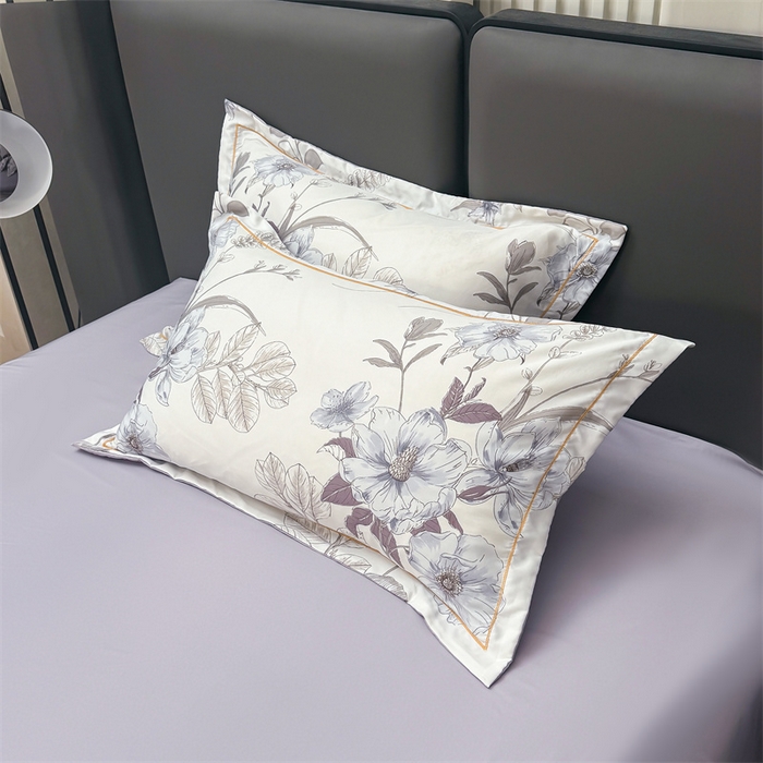 91家纺网 家纺一手货源 找家纺 满羽家纺 2024热款冰丝绸冰豆豆被夏被四件套凉感空调被 满庭芳-兰灰