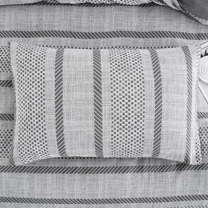 91家纺网 家纺一手货源 找家纺 棉邦 2024新品亲肤双层纱四件套 简兮