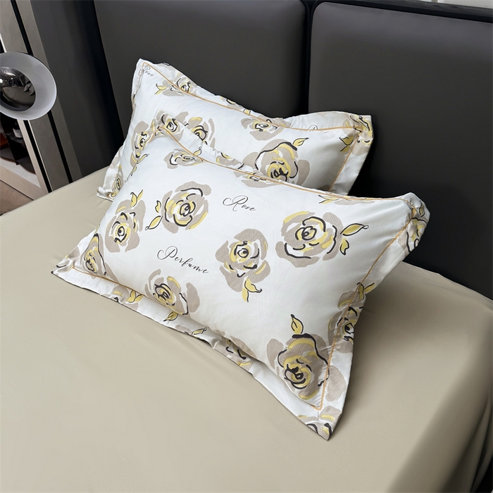 91家纺网 家纺一手货源 找家纺 满羽家纺 2024热款冰丝绸冰豆豆被夏被四件套凉感空调被 浅艺 浅黄