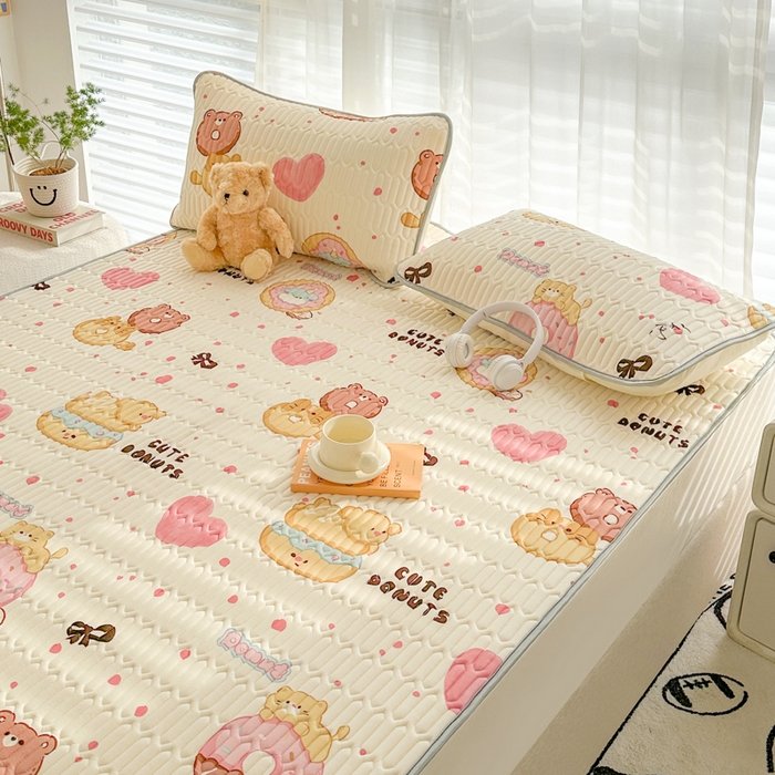 91家纺网 家纺一手货源 找家纺 贝扬思家纺 2024新款BYS凉感丝乳胶凉席 夹心甜圈