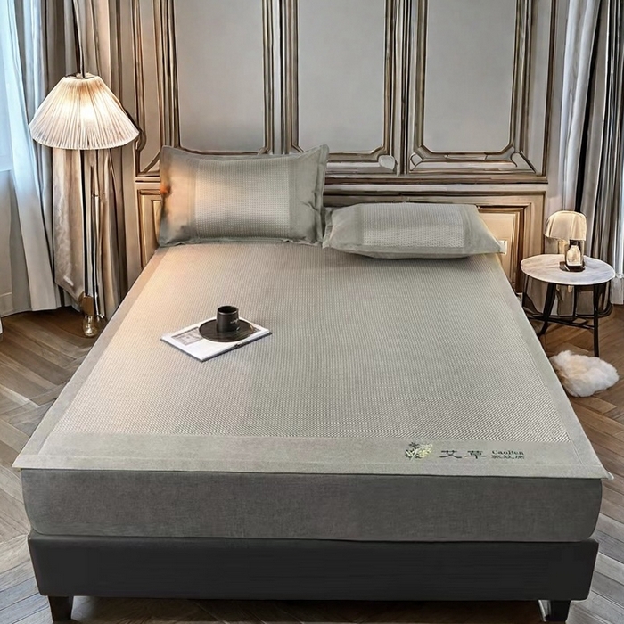 91家纺网 家纺一手货源 找家纺 （总）凉百百 2024新款冰藤冰豆豆席 双面可睡