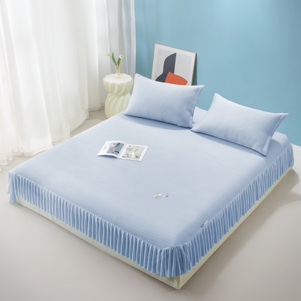 91家纺网 家纺一手货源 找家纺 （总）凉百百 2024新款凉豆豆斜纹床单床裙款凉席