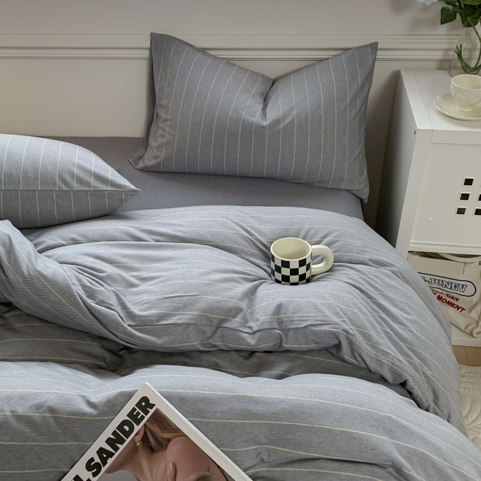 91家纺网 家纺一手货源 找家纺 （总）恋尚羽家纺 2025新款A类母婴级全棉色织针织棉四件套