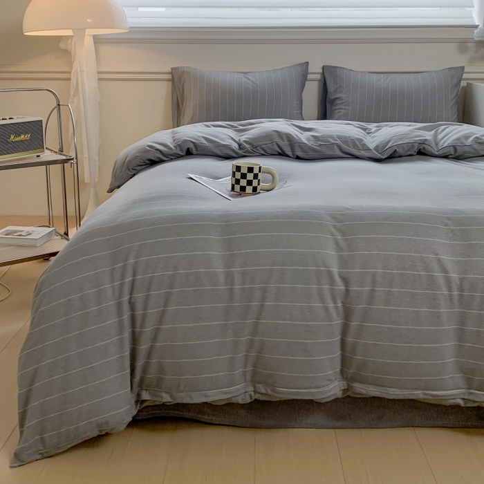 91家纺网 家纺一手货源 找家纺 （总）恋尚羽家纺 2025新款A类母婴级全棉色织针织棉四件套