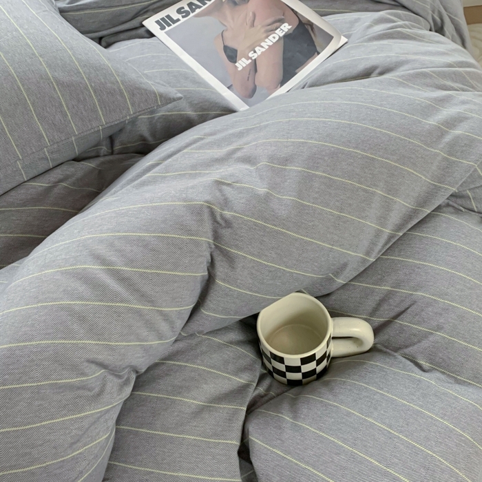 91家纺网 家纺一手货源 找家纺 （总）恋尚羽家纺 2025新款A类母婴级全棉色织针织棉四件套