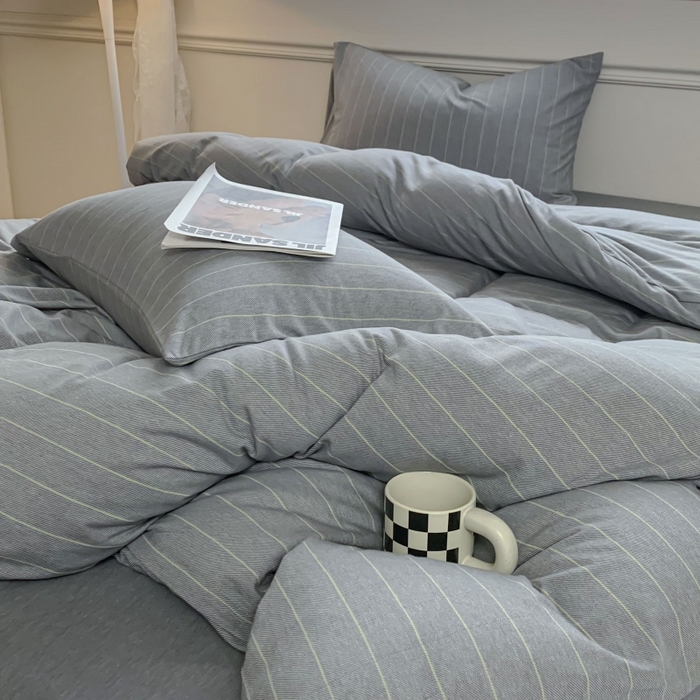 91家纺网 家纺一手货源 找家纺 （总）恋尚羽家纺 2025新款A类母婴级全棉色织针织棉四件套