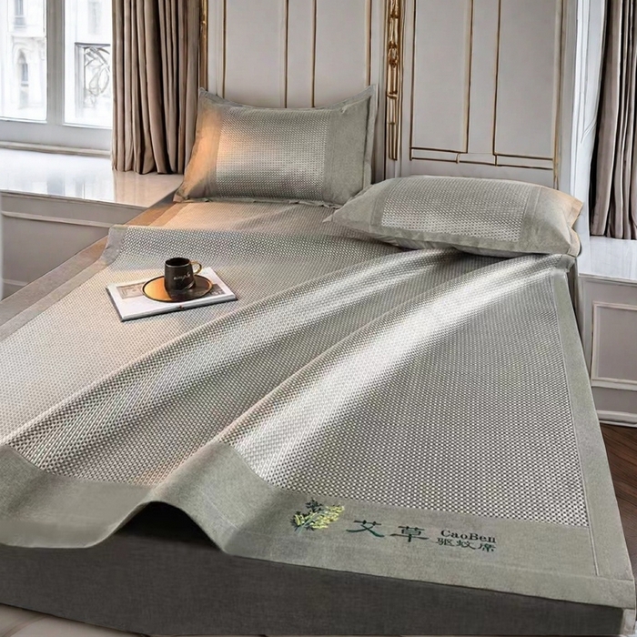 91家纺网 家纺一手货源 找家纺 （总）凉百百 2024新款冰藤冰豆豆席 双面可睡