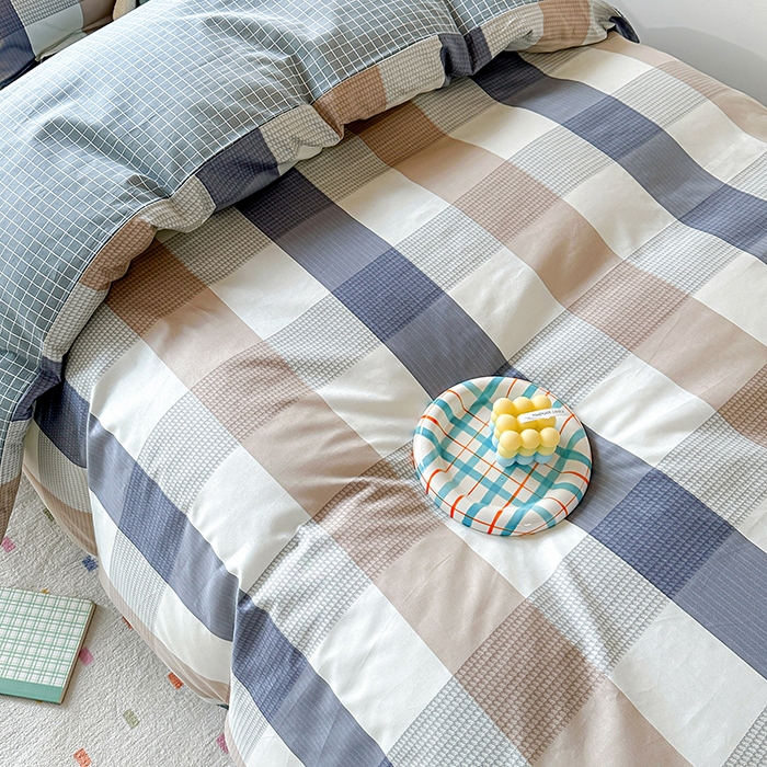 91家纺网 家纺一手货源 找家纺 棉造2023新款13372纯棉学生宿舍上下床套件全棉三件套六件套未来可期